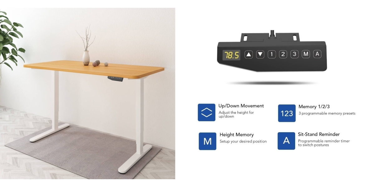 Birouri Reglabile Electric, functii de memorare inaltime si alarma